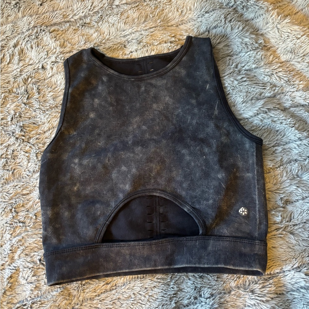 Aura Black Tank Top